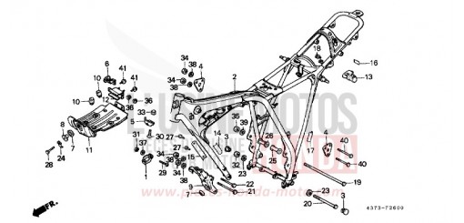 CARROSSERIE DE CHASSIS XL125SA de 1980